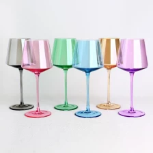 China 6-color wine glasses set with gift box package manufacturer