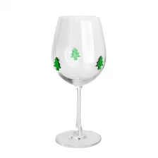 Çin El Sanatları Çevre Dostu Çam Ağacı Kakmı Dekorasyonu Büyük Boyut 565ml 19oz Şarap Camları üretici firma