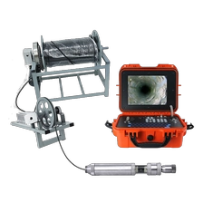 porcelana Sistema de cámara de inspección de pozos con rotación de 360 ​​​​° y lente dual fabricante