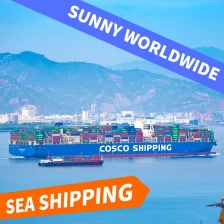 China Versandcontainer-Haustür-zu-Tür-Speditionsdienst von China nach Großbritannien auf dem Seeweg 