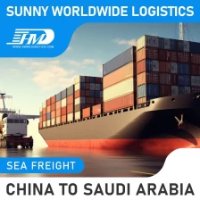 الصين SWWLS 20GP 40HQ حاوية الشحن وكيل الشحن السريع الشحن إلى المملكة العربية السعودية إلى الباب لوجستية دولية توجيه الشحن