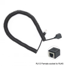 Chine Cordons spiralés RJ12 6P6C mâle vers RJ45 femelle fabricant