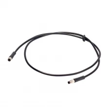 China M5 A-coding male female 3 pin 4 pin straight or right angle 90 degree pvc pur cable manufacturer