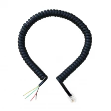 China 2 4 6 8 core RJ9 RJ10 RJ11 RJ12 RJ45 coil cord manufacturer