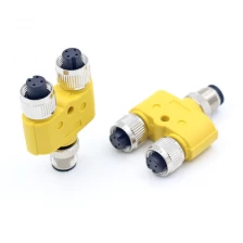 China M12 2 3 4 5 6 8 Y male female splitter connector manufacturer