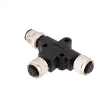 China M12 2 3 4 5 6 8 T male female splitter connector manufacturer