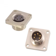 China M16 2 3 4 5 6 7 8 12 14 19 24 pin square socket manufacturer