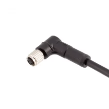 China M5 A-coding 3 4 pin right angle cable manufacturer