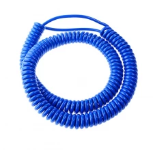 China Blue custom coiled cable manufacturer