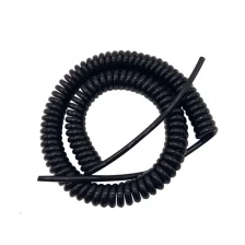 China Black custom spiral cable manufacturer