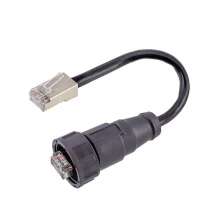 China Network cable rj45 plug 1 M black manufacturer