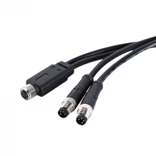 China M8 4 pin female to two male y connector cable manufacturer