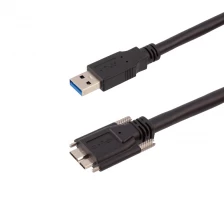 Chiny Kabel męski USB 3.0 typu A na Micro B z podwójną śrubą blokującą Kable do kamer przemysłowych producent
