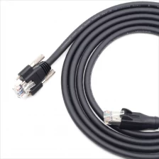 China GIGE Industrial camera Ethernet cable cat6A network SFTP RJ45 8P with lock screw cable manufacturer