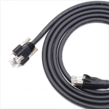 Kiina GIGE Teollisuuskamera Ethernet-kaapeli cat6A verkko SFTP RJ45 8P lukkoruuvikaapelilla valmistaja