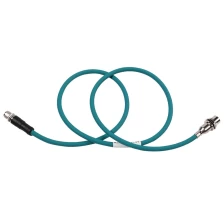 China M12 x-coded straight male to M12 female panel cable manufacturer