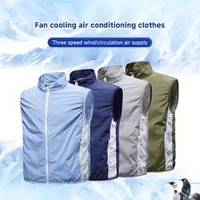 China UV Resistant Cooling AC Fan Jacket manufacturer