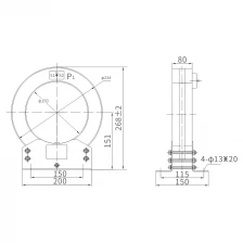 ประเทศจีน LXZ-150/235*80 ข้อมูลจำเพาะและขนาดหม้อแปลงไฟฟ้าปัจจุบัน ผู้ผลิต