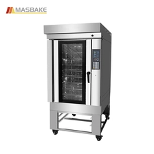China Bakery Gas Convection Oven 10 Trays Rotating Rack Oven manufacturer