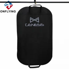 China Hot Selling Black Clothes Cover with Handles Garment Suit Storage Zipper Bag Factory Supplier manufacturer