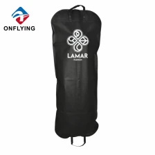 China Black Biodegradable Bride Long Wedding Dress Clothing Bags Custom Logo Factory Manufacturer manufacturer