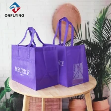 中国 重型非编织紫色处理定制环保购物袋中国工厂 制造商