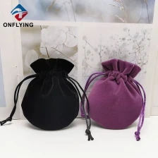 China Luxury Custom Recyclable Small Pouch Velvet Drawstring Bag China Factory manufacturer