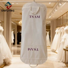 中国 ウェディング ドレス中国工場用のハイエンドの環境に優しいダスト コットン バッグ メーカー