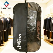 China Luxury Durable Stylish Black Oxford Custom Logo Garment Bags China Factory manufacturer