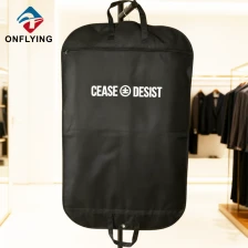 China Luxury Custom White Printed Logo Man Suit Oxford Clothes Covers China Supplier manufacturer