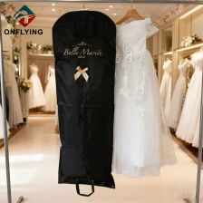 Chine Chine Sacs d'emballage de robes de mariée en polyester noir de qualité supérieure Fabricant fabricant