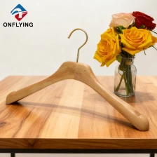 China Heavy Duty Women's Clothing Ashtree Wooden Bridal Dress Hanger China Manufacturer manufacturer