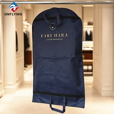 中国 高品质强力处理男式定制防尘深蓝色无纺布西装服装罩工厂中国 制造商