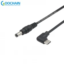 Chine PD USB Type C Entrée masculine à DC 5.5 x 2.1mm Câble de charge de puissance mâle jusqu'à 100W fabricant