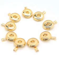 China Gold plated Crimpable ECG EEG EKG Snap button for tens lead wire manufacturer