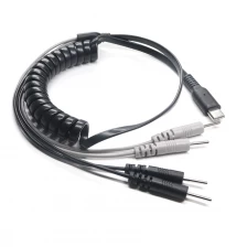 China USB tipo C macho personalizado para pino de eletrodo de 4 x 2,0 mm ECG EMG EKG Cable para máquinas de unidade TENS fabricante