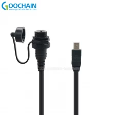 Çin Araba, Tekne, Motosiklet, Kamyon Panosu için su geçirmez Mini USB Araç Montaj Dash Gömme Uzatma Kablosu üretici firma