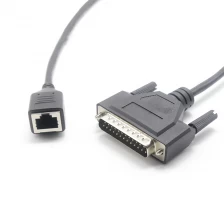 China DB25 Male naar RJ45 8P8C Female Netwerkverlengingsadapterkabel fabrikant