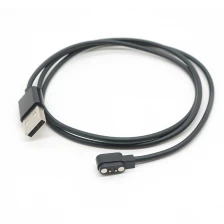 China USB para cabo de carregamento magnético de pino pogo de 2 pinos de 2,84 mm com mola fabricante