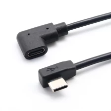 China Y-Splitter USB-Typ-C-Stecker auf 90 Grad rechtwinkliges USB-Typ-C-Buchsen-Verlängerungskabel mit PH 2.0 4-Pin-Gehäuse Hersteller