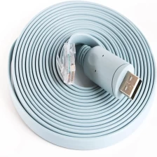 Chine Câble de console USB de remplacement pour câble de routeur Cisco Câble adaptateur Ftdi Chipset USB vers Rj45 pour ordinateurs portables sous Windows, Mac, Linux fabricant