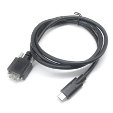 China Gerades USB-C-zu-USB-3.0-Micro-B-Kabel mit Schraubverriegelung Hersteller