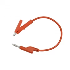 China 4mm stackable banana plug to alligator clip Test Lead Wire Cable manufacturer