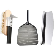 China Adjustable Kitchen Equipment Metal Aluminum Pizza Turning Peel Shovel Pizza Peeler Tool Set For Pizza manufacturer