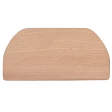 China Semicircle Food-grade Wood Dough Scraper Flour Dough Cutter Without Scratch Fingers manufacturer