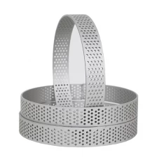 China Customs Round Shape Divided Cake Pans Stainless Steel Pouching Tower Tart Molds For Baking manufacturer