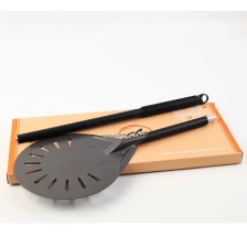 China Square Plate With Adjustable Round Handle Aluminio 8 Inch Ooni Perforated Pizza Peel manufacturer