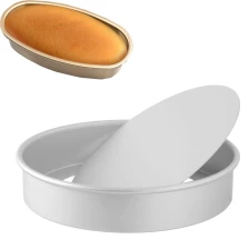 China Durable Kitchen Aluminum 8 Inch Contour Cake Pans With Loose Bottom manufacturer