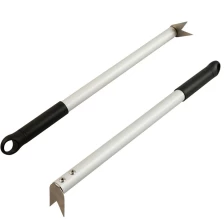 China Stainless Steel Pizza Hook Turning Fork Remover Lifting Pizza With Aluminum Handle Pizza Spinner manufacturer