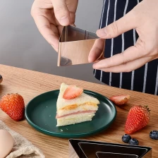 China Amazon Stainless Steel Tart Rings Round Square Triangle Pastry Cheesecakes Mousse Cake Ring Molds For Baking manufacturer